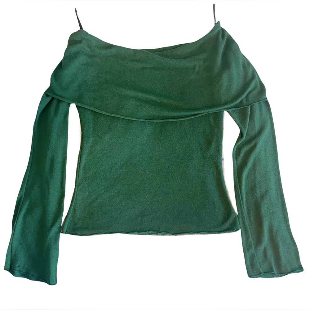 Green Strapless Top